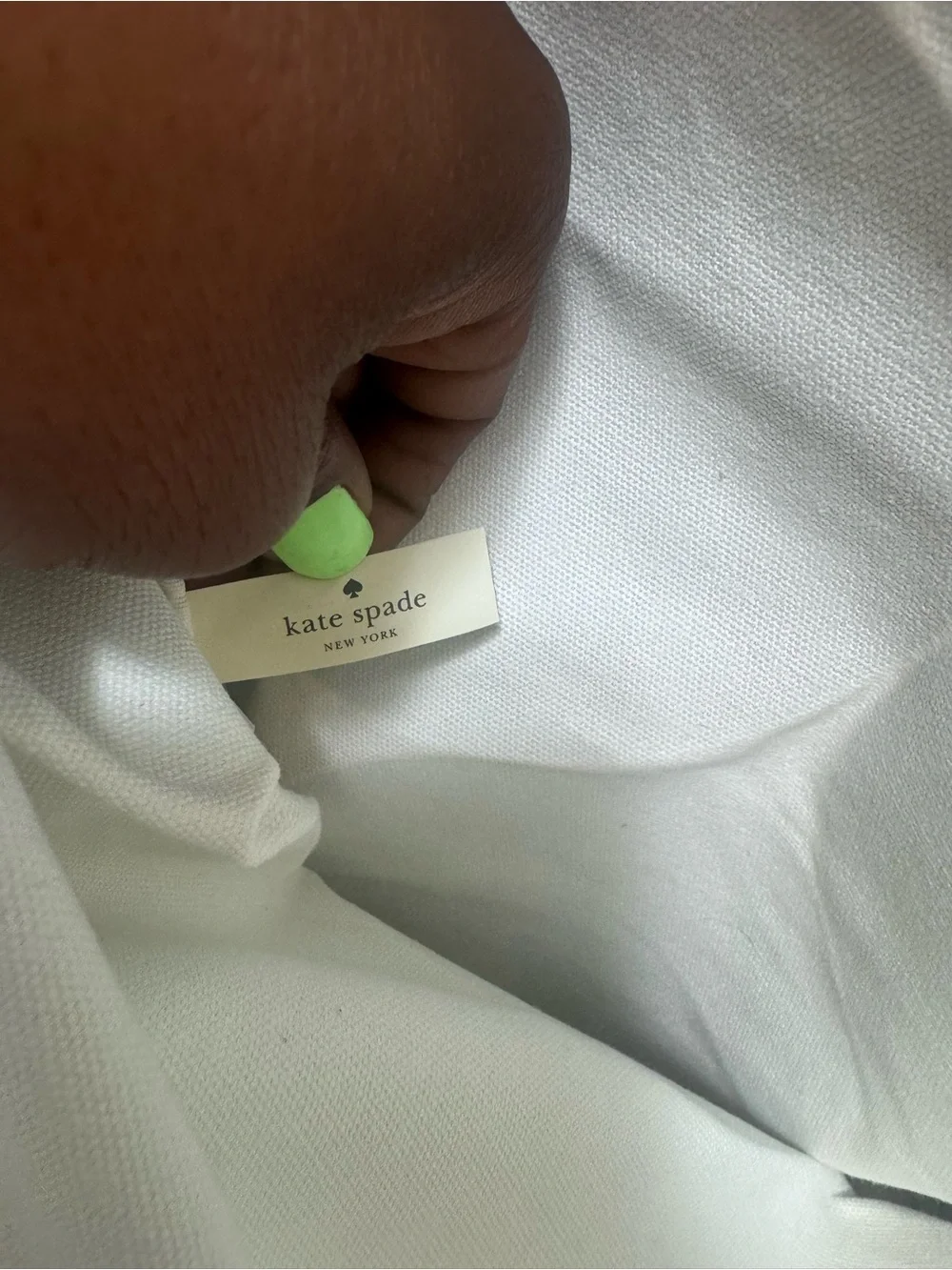 kate spade Aqua Dot Canvas Tote Bag - Picture 3 of 4
